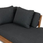 Lubek 82.5_ Outdoor Low Right Sectional Set - Slate Gray