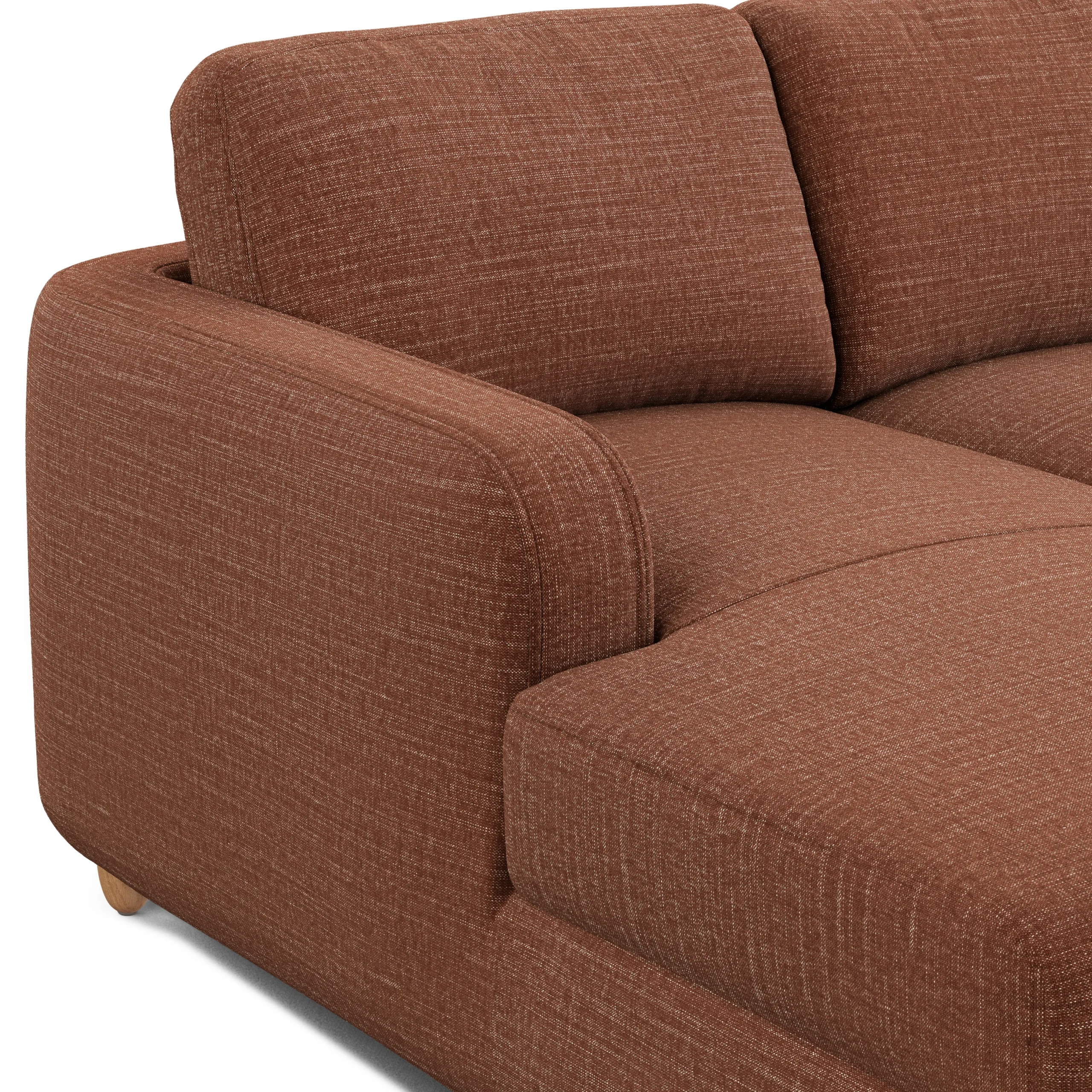 Vati 90.5_ Left Storage Sectional - Natural Oak and Napa Rust - Image 5