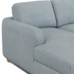 Vati 90.5_ Left Storage Sectional - Natural Oak and Silver Light Blue