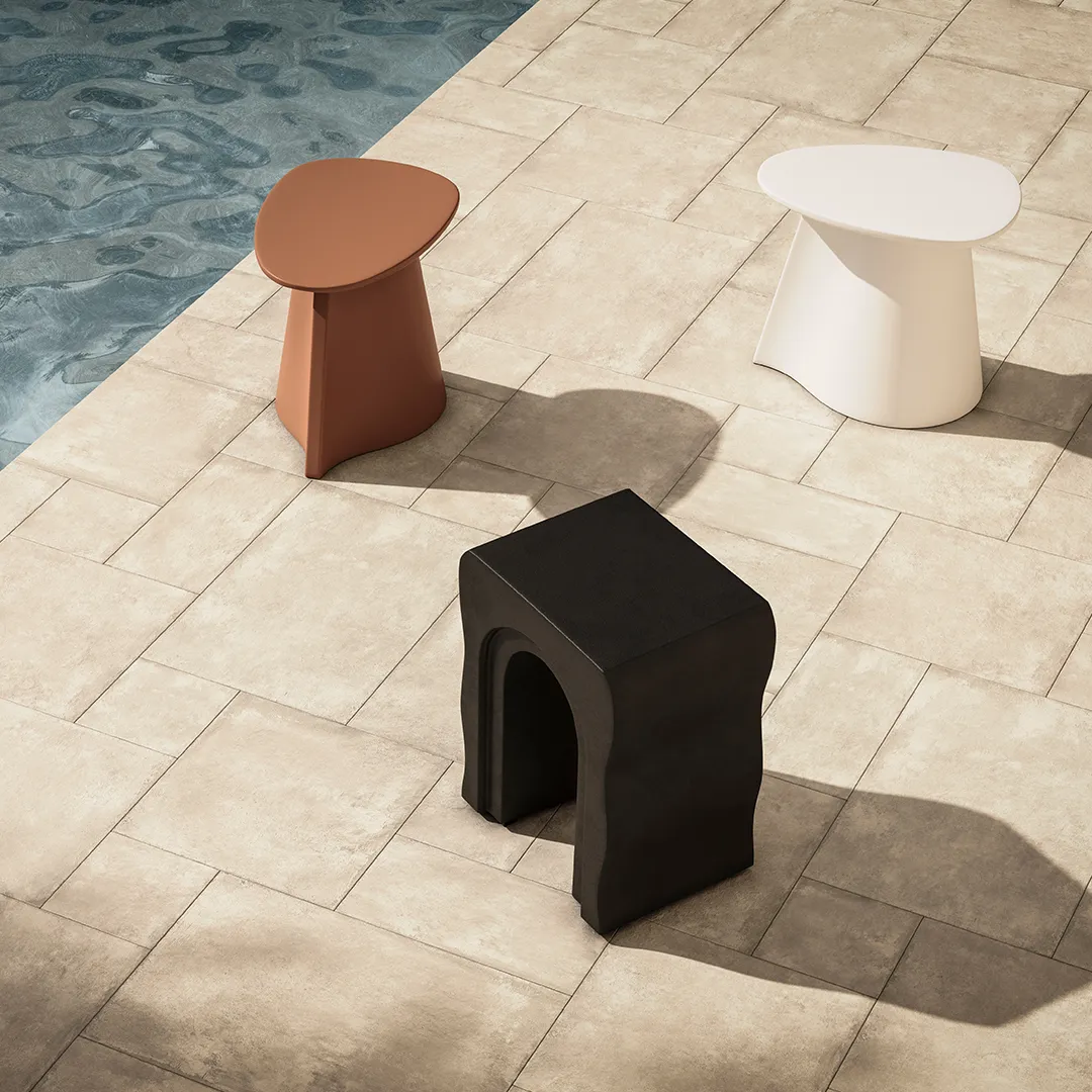 Bixby Outdoor Concrete Side Table - Sea Black - Image 3