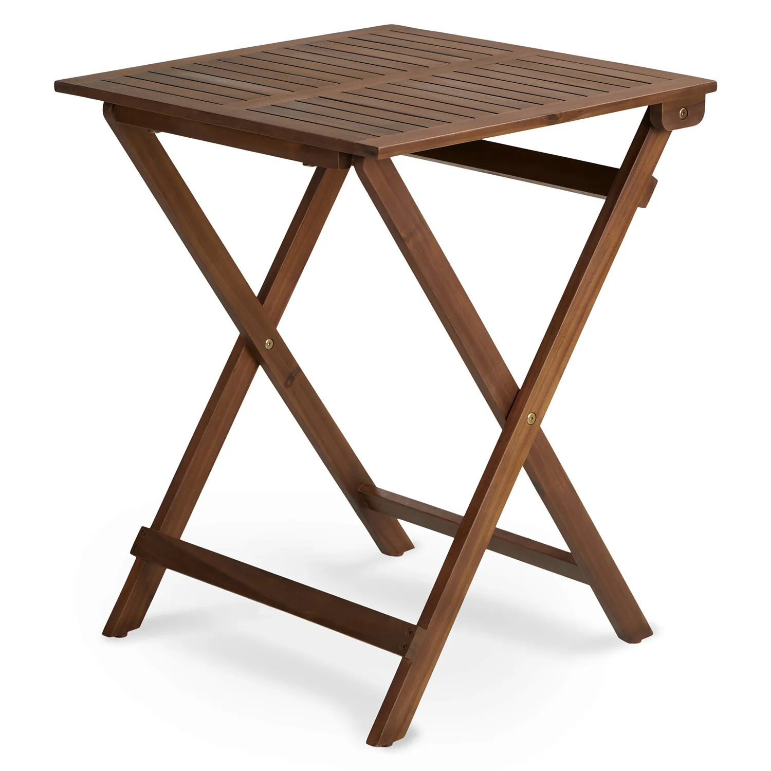Elanora Outdoor Folding Cafe Table - Dark Acacia - Image 5