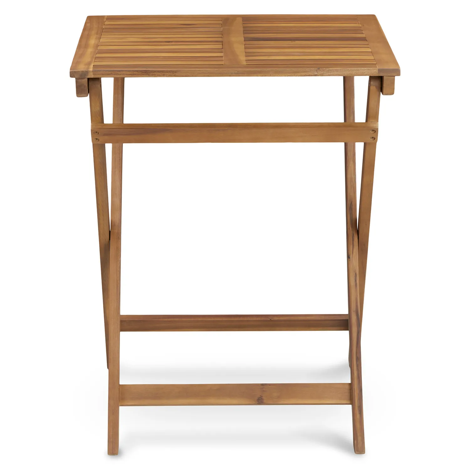 Elanora Outdoor Folding Cafe Table - Light Acacia - Image 10