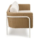 Aby 69.5_ Outdoor Loveseat - Dravite Ivory