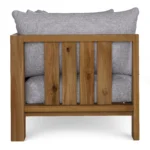 Cove 68.5_ Outdoor Modular Loveseat - Basket Gray
