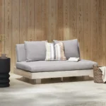 Lubek 50_ Outdoor Low Loveseat - Beach Sand