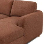 Vati 90.5_ Right Storage Sectional - Natural Oak and Napa Rust