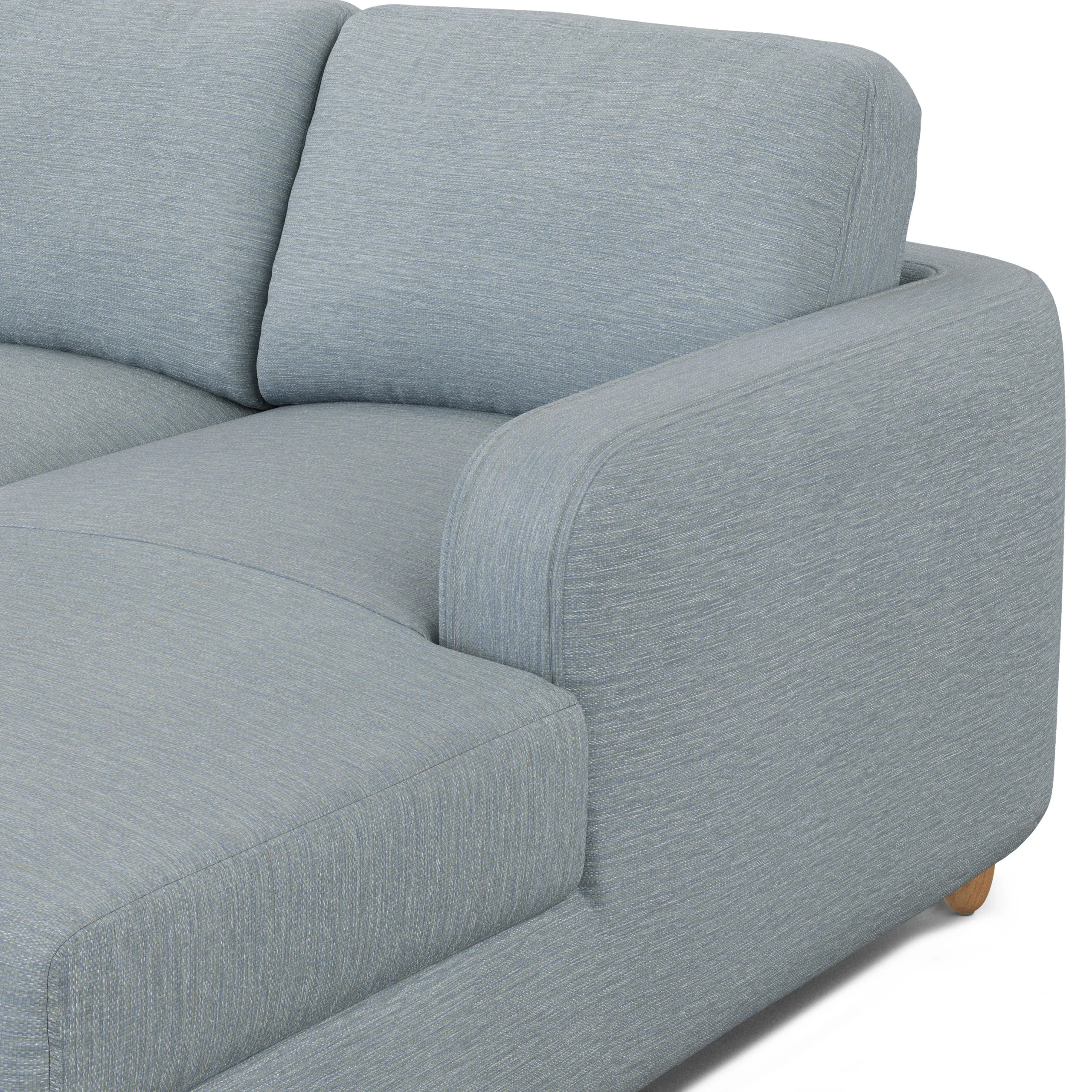 Vati 90.5_ Right Storage Sectional - Silver Light Blue - Image 5