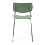 Ari Outdoor Stackable Dining Chair - Khaki Green