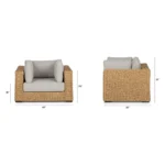 Capra 46_ Outdoor Lounge Chair - Beach Sand