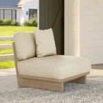 Daphne 34_ Outdoor Lounge Chair - Dravite Ivory