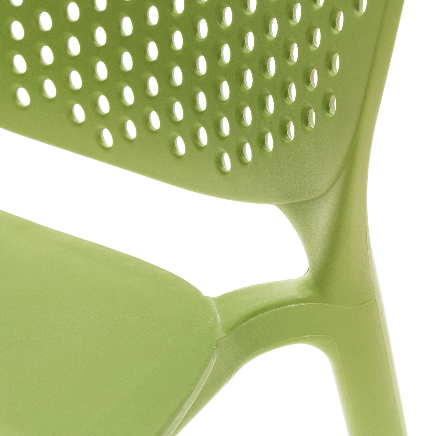 Dot Outdoor Stackable Dining Chair - Citrus Green - Image 5