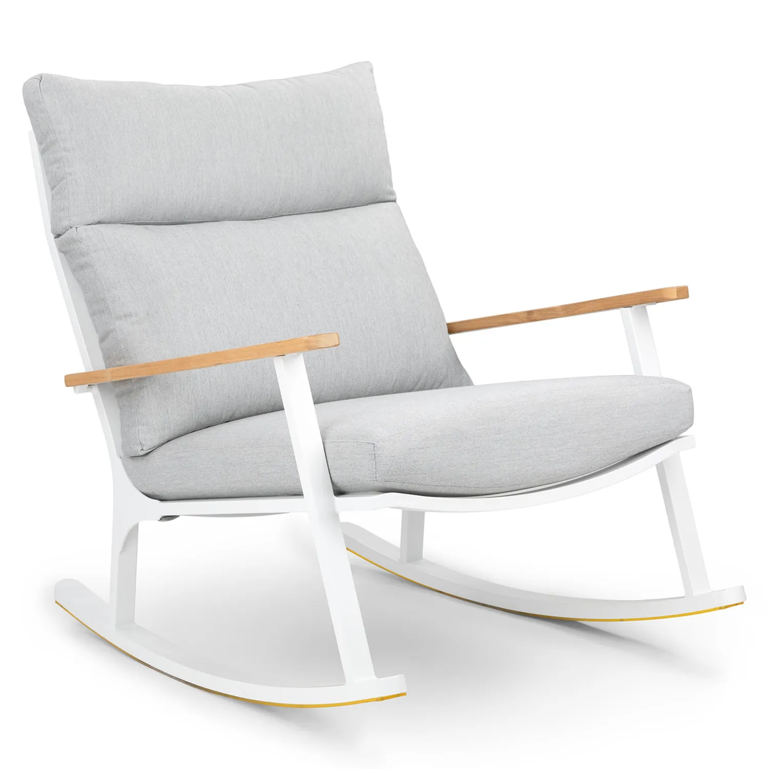 Eleya 31.5_ Outdoor Rocking Chair - Cera Gray - Image 5