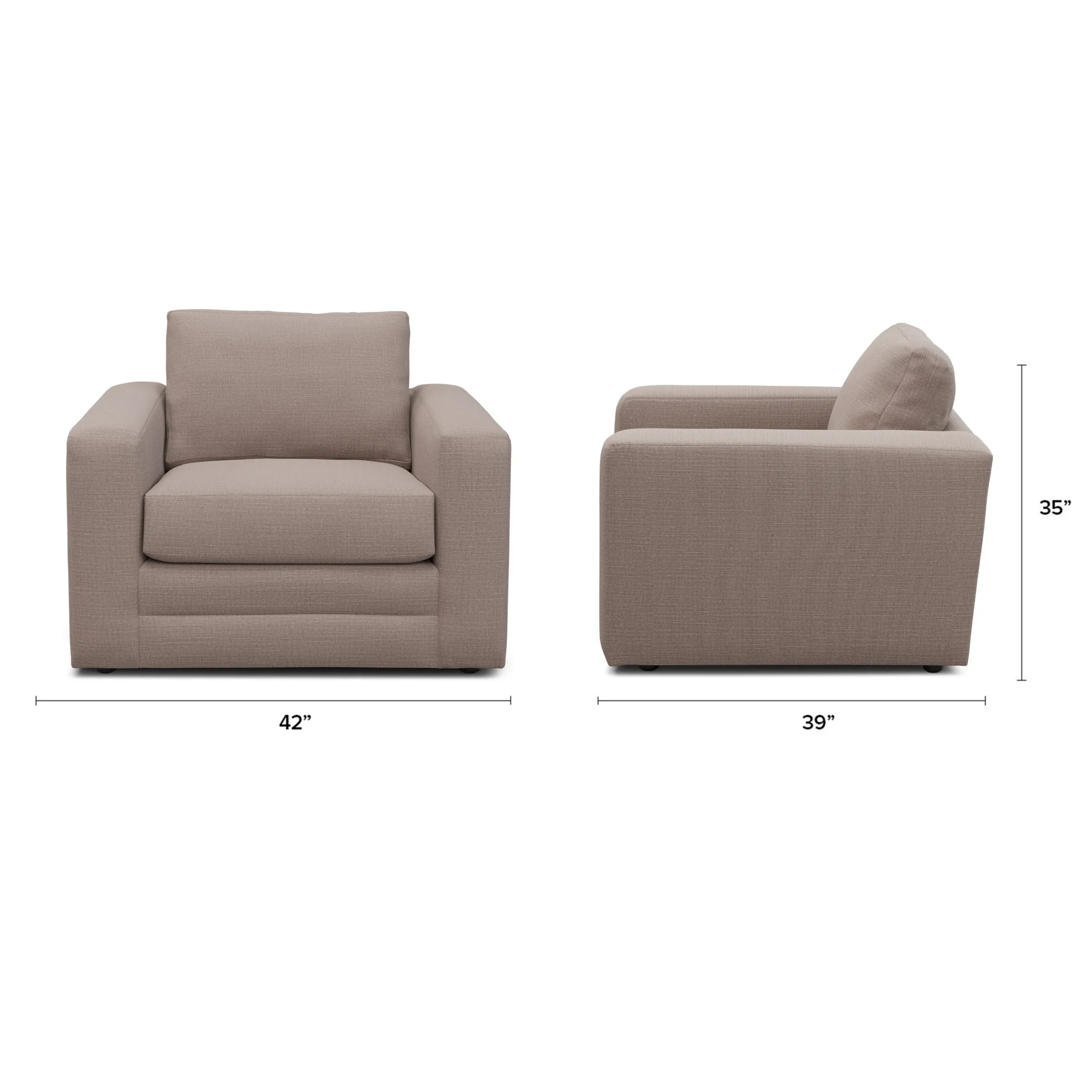 Riley 42_ Lounge Chair - Napa Quartz - Image 2