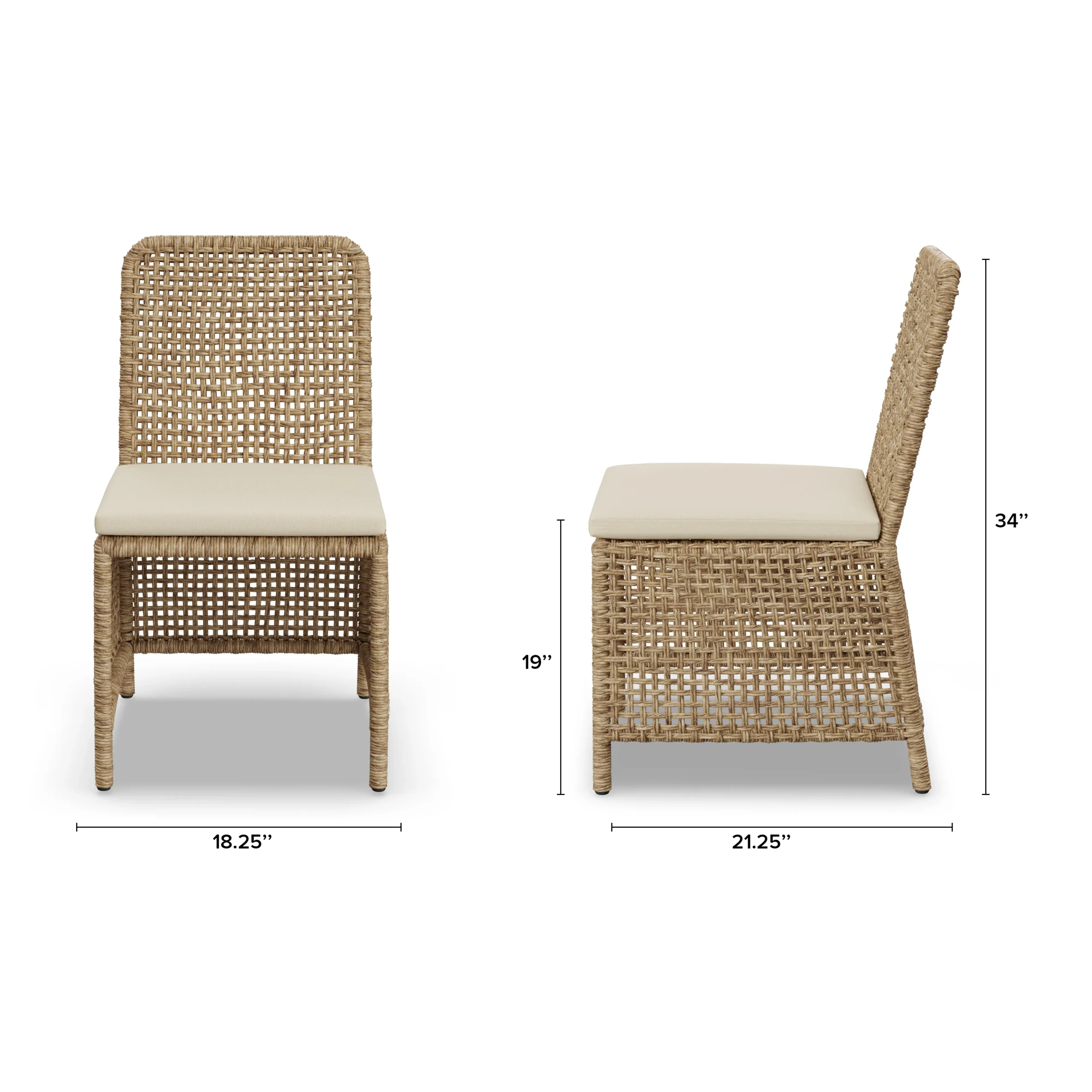 Robbi Outdoor Dining Chair - Dravite Ivory - Image 2