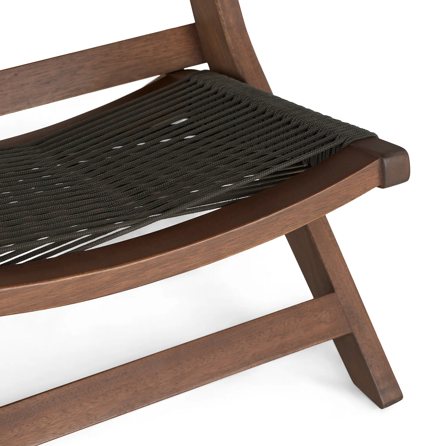 Santo 25.5_ Outdoor Folding Lounge Chair - Charcoal - Image 10