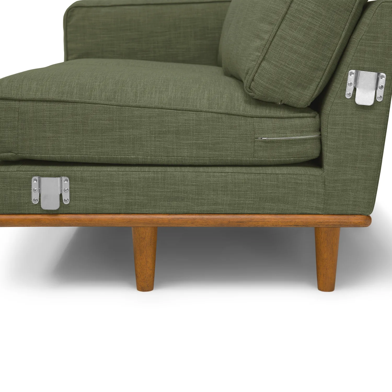 Timber 93_ Corner Sectional - Olio Green - Image 11