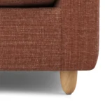 Vati 92_ Corner Sectional -  Natural Oak and Napa Rust