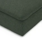 Leigh 39.5_ Armless Chair Module - Green Wool Bouclé