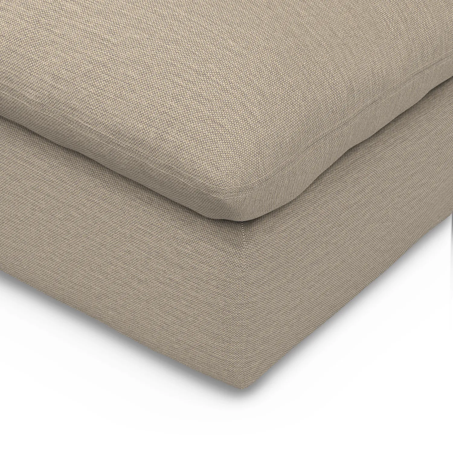 Leigh 39.5_ Armless Chair Module - Silver Taupe - Image 6