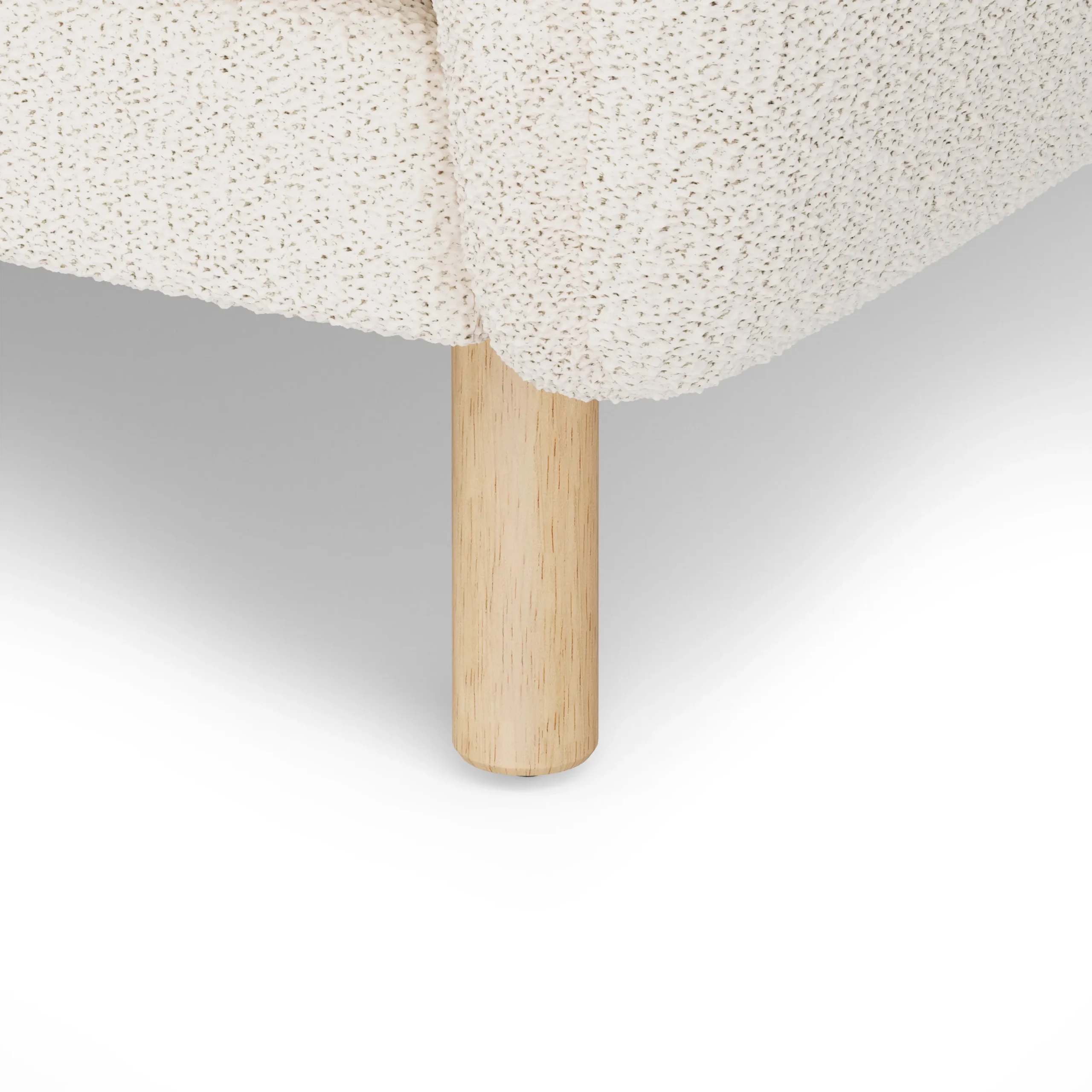 Sanders 37_ Lounge Chair - Ivory Wool Bouclé - Image 4