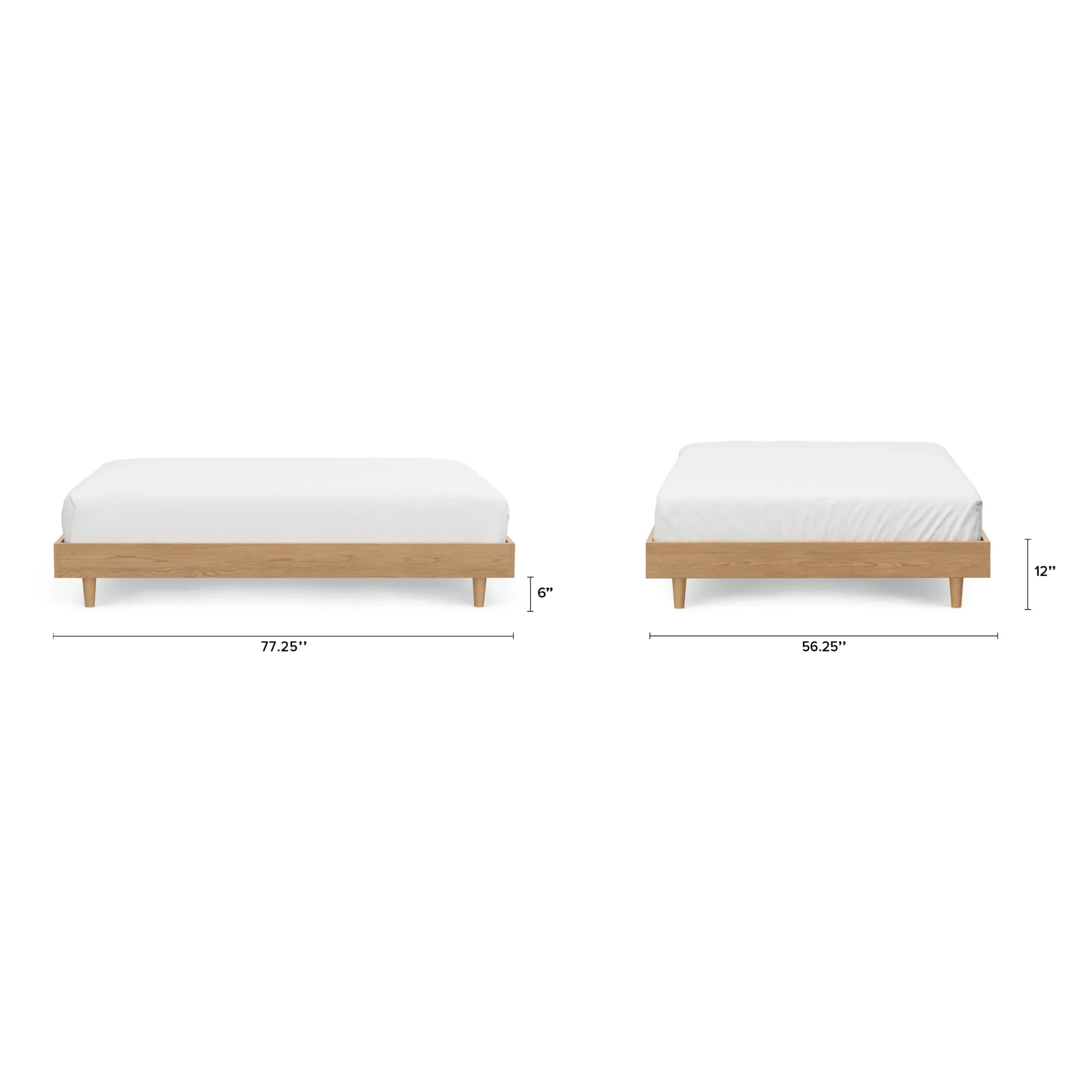 Basi Full Bed Frame - White Oak - Image 10