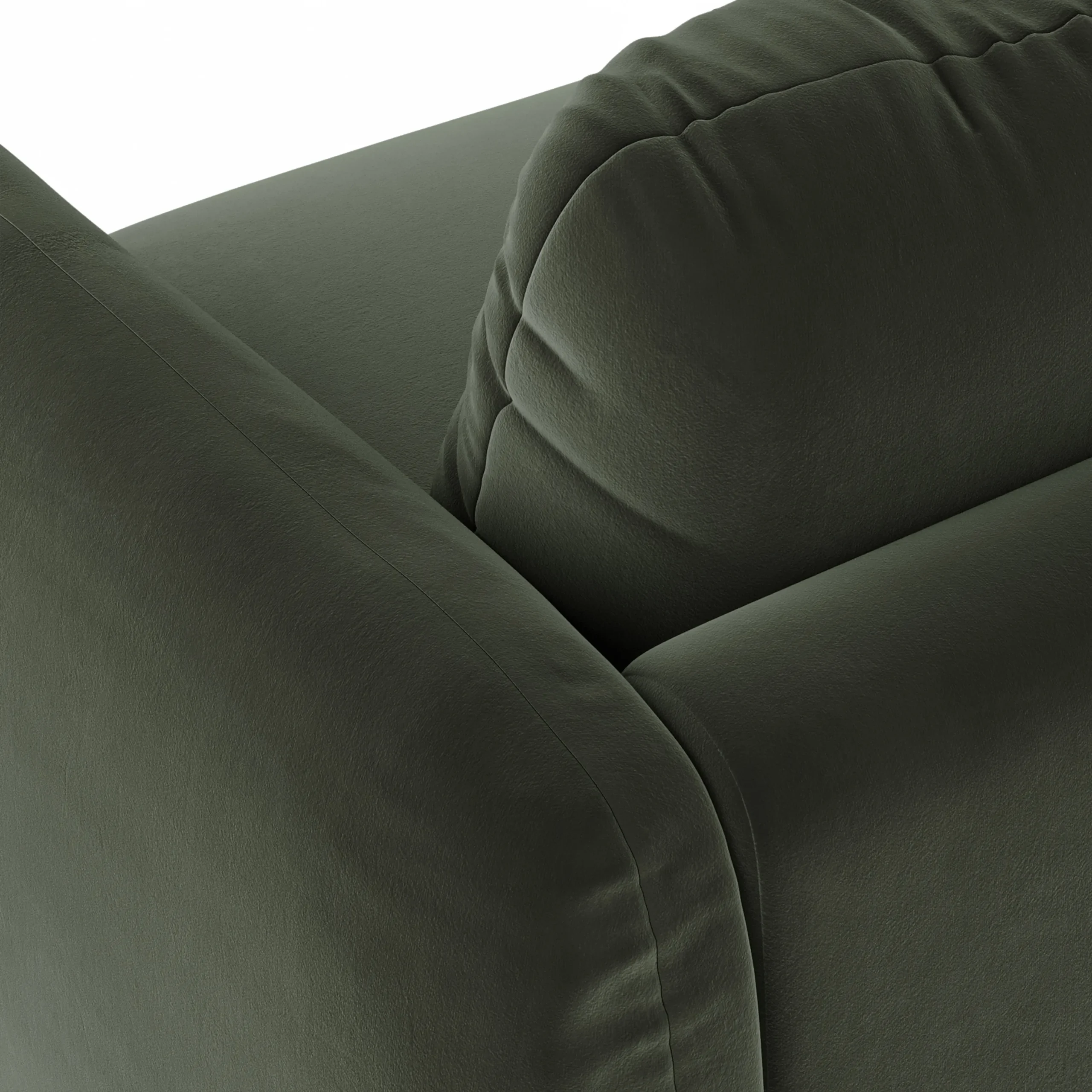 Sanders 37_ Velvet Lounge Chair - Plush Pacific Green - Image 8