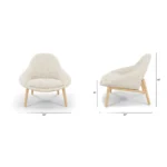 Sunny 32_ Lounge Chair - Ivory Wool Bouclé
