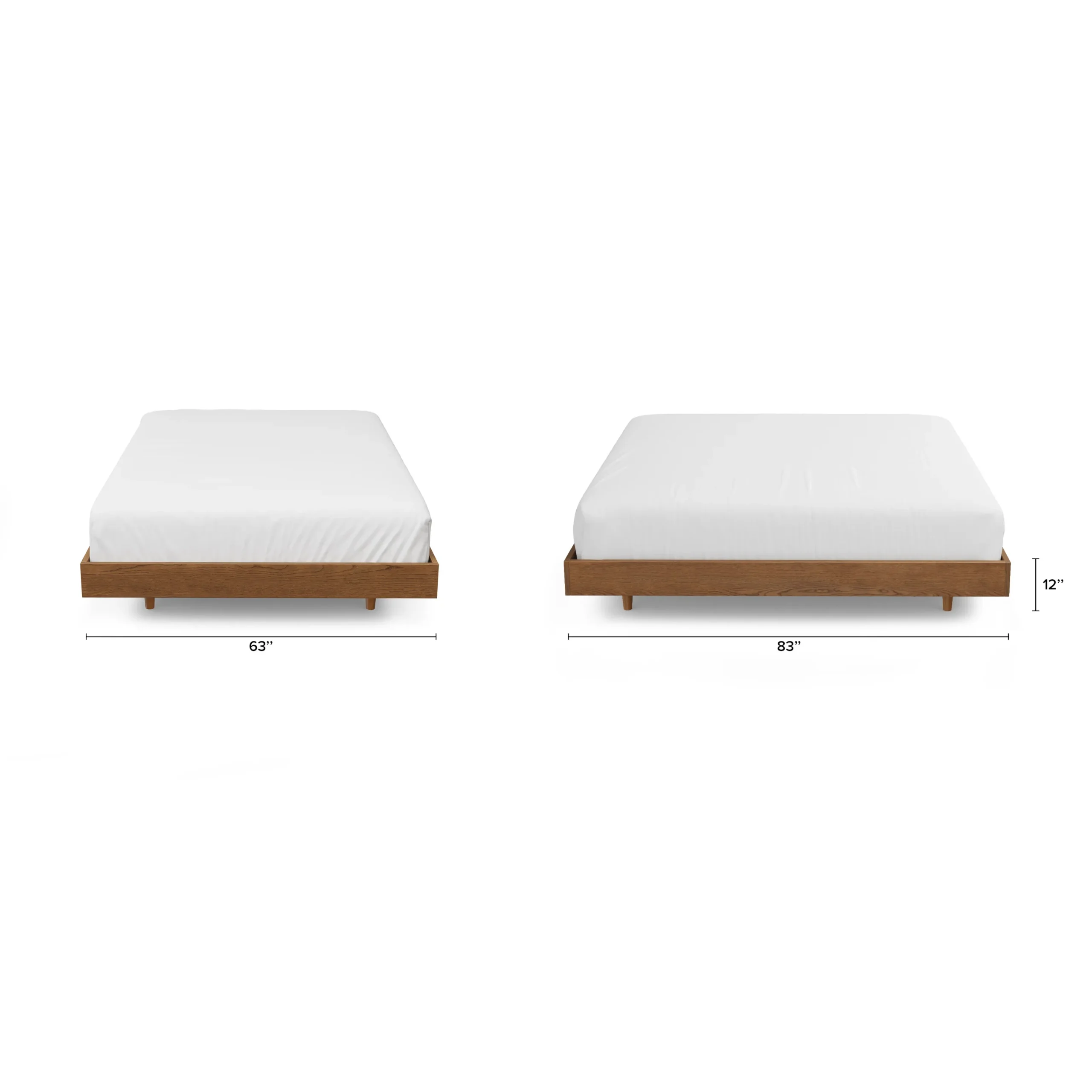 Basi Queen Bed Frame - Smoked Oak - Image 3