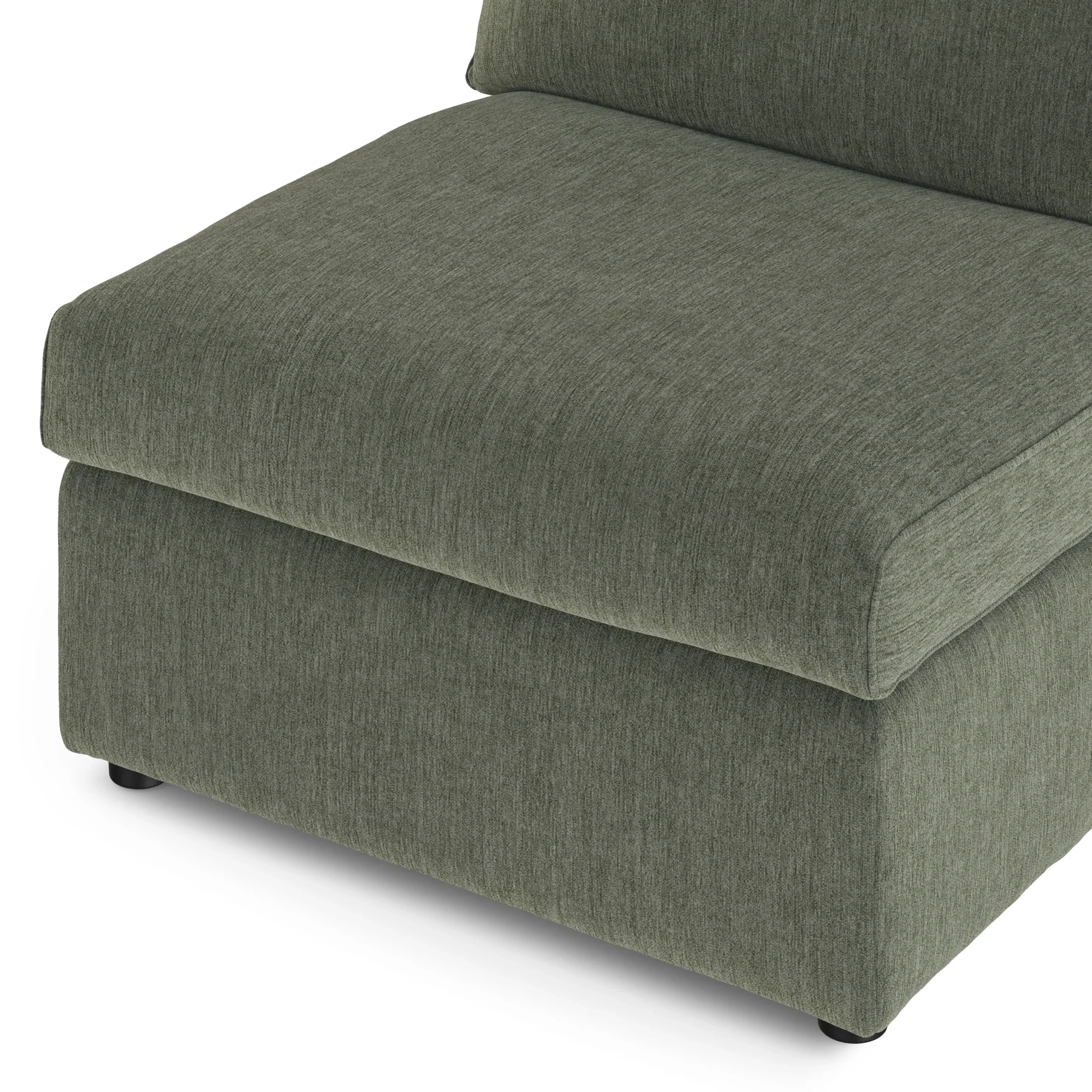 Lenae 32_ Armless Chair Module - Eleos Green - Image 3