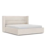 Calabri King Upholstered Bed - Ivory Wool Bouclé