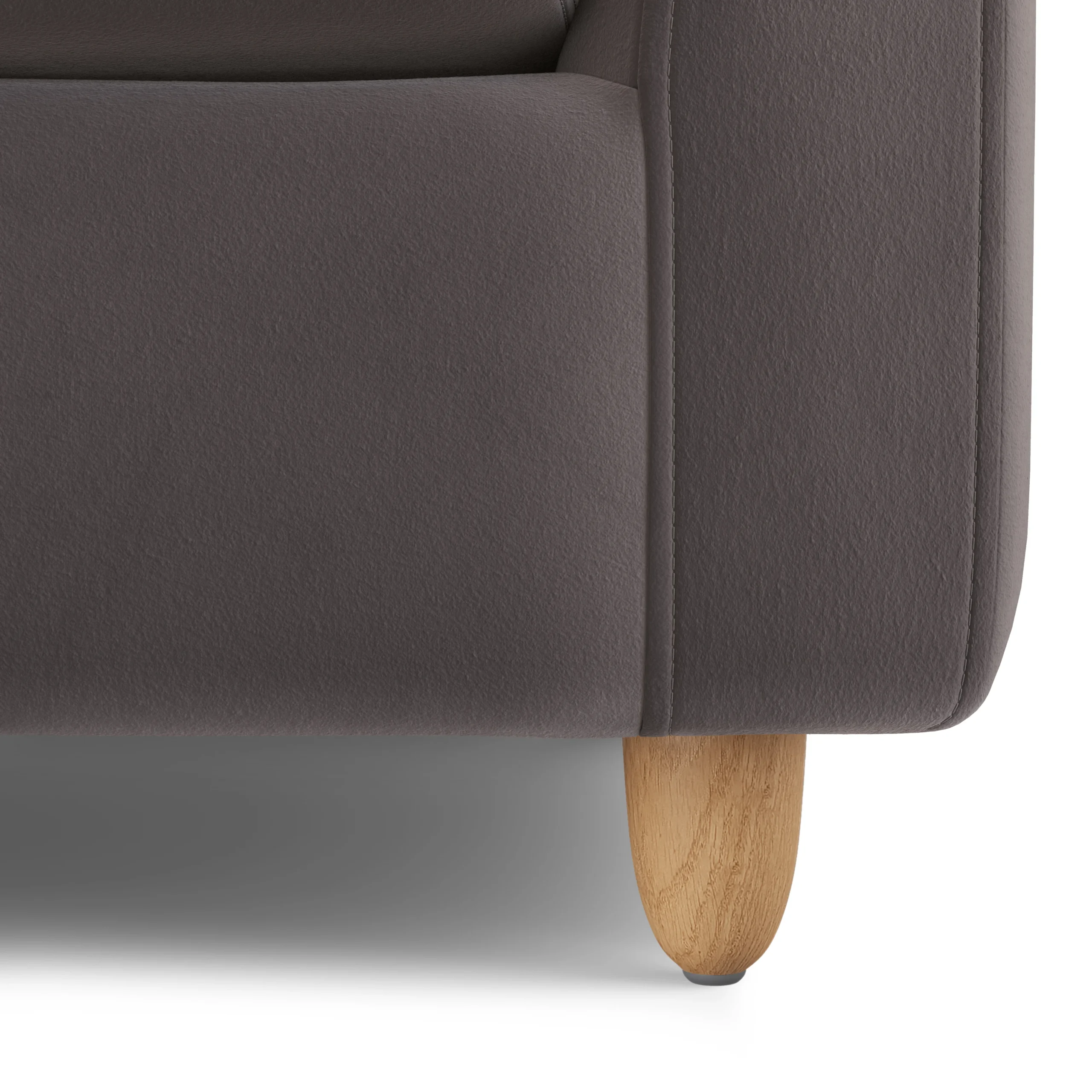 Vati 92_ Velvet Corner Sectional - Natural Oak and Hale Warm Gray - Image 11