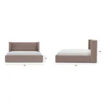 Calabri King Upholstered Bed - Napa Quartz