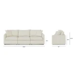 Lenae 104.5_ Modular Sofa - Savoy Ivory