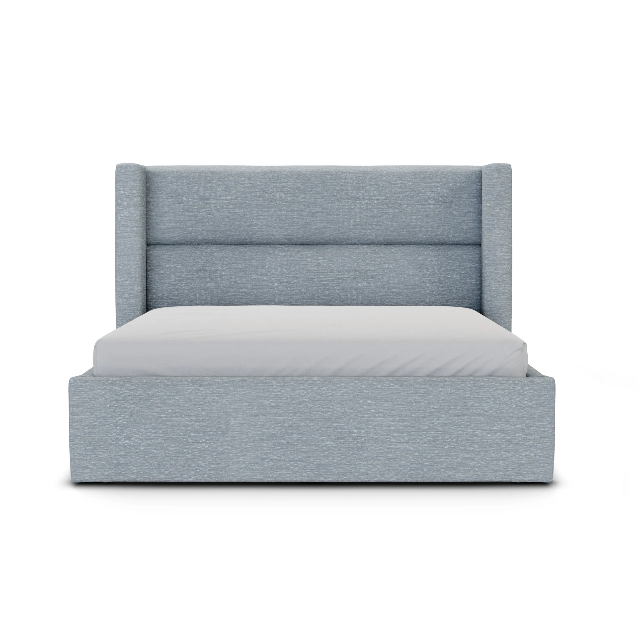 Calabri Queen Upholstered Bed - Silver Light Blue - Image 5