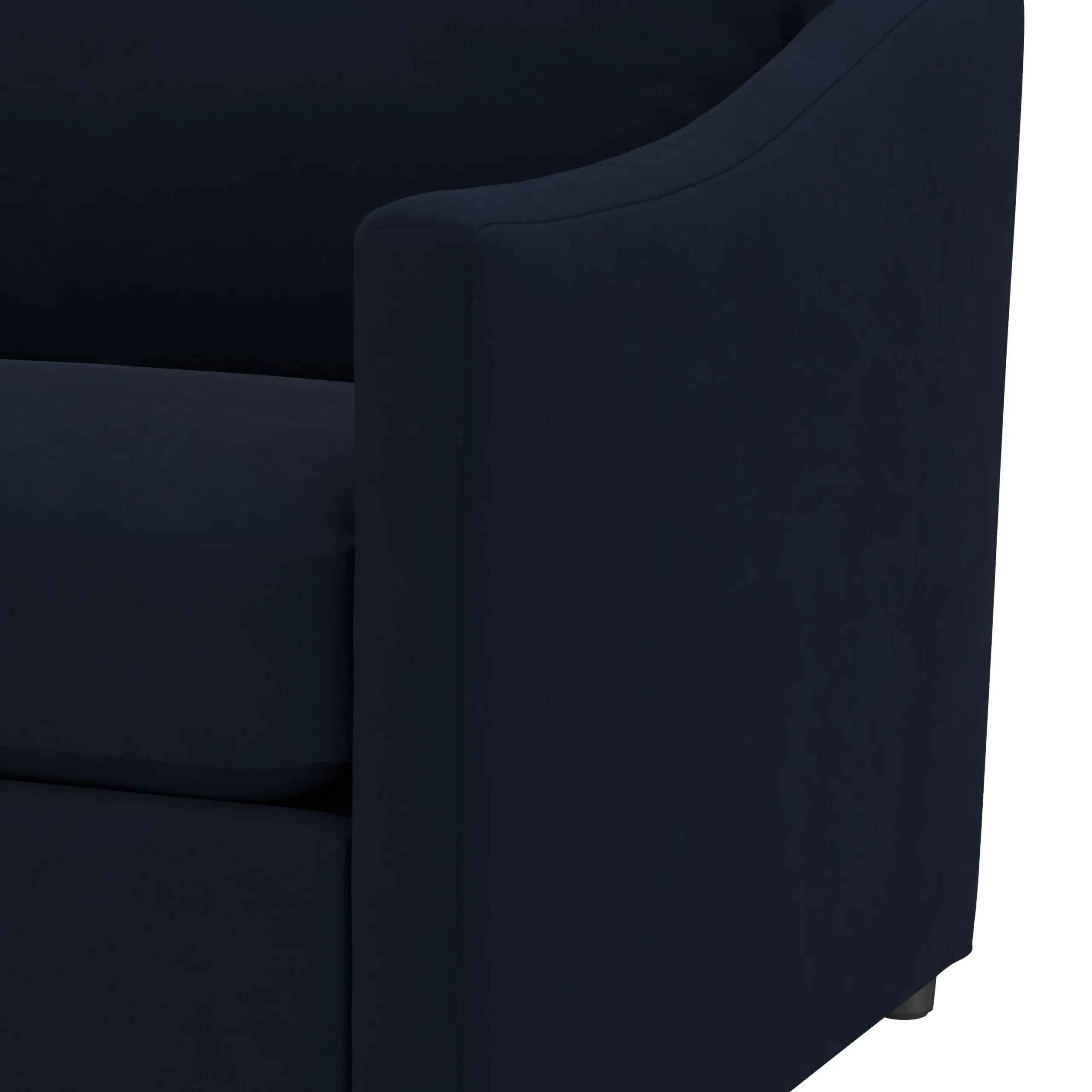 Landry 84.5_ Velvet Sofa Bed - Hale Ink - Image 10