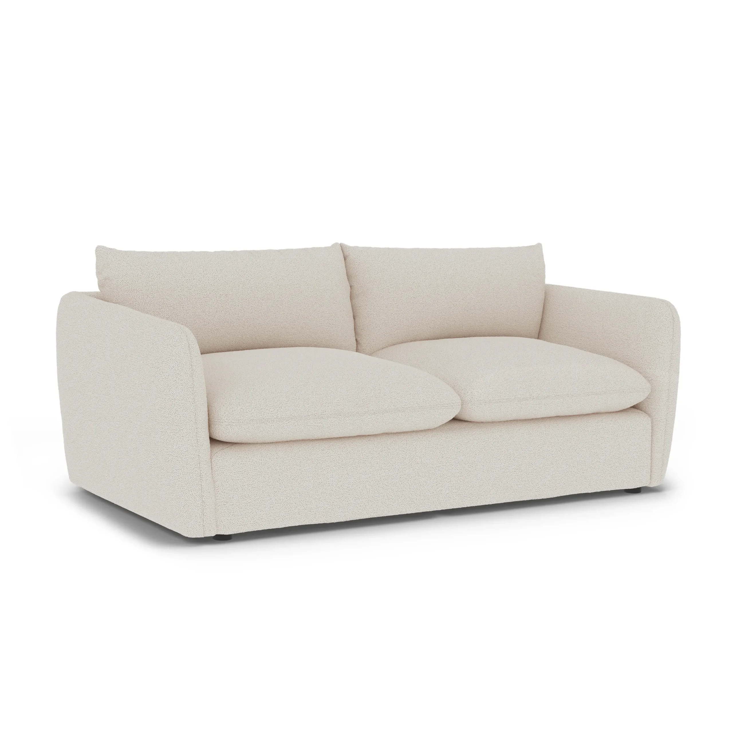 Leigh 86_ Sofa Bed - Ivory Wool Bouclé - Image 10