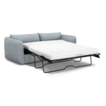 Leigh 86_ Sofa Bed - Silver Light Blue