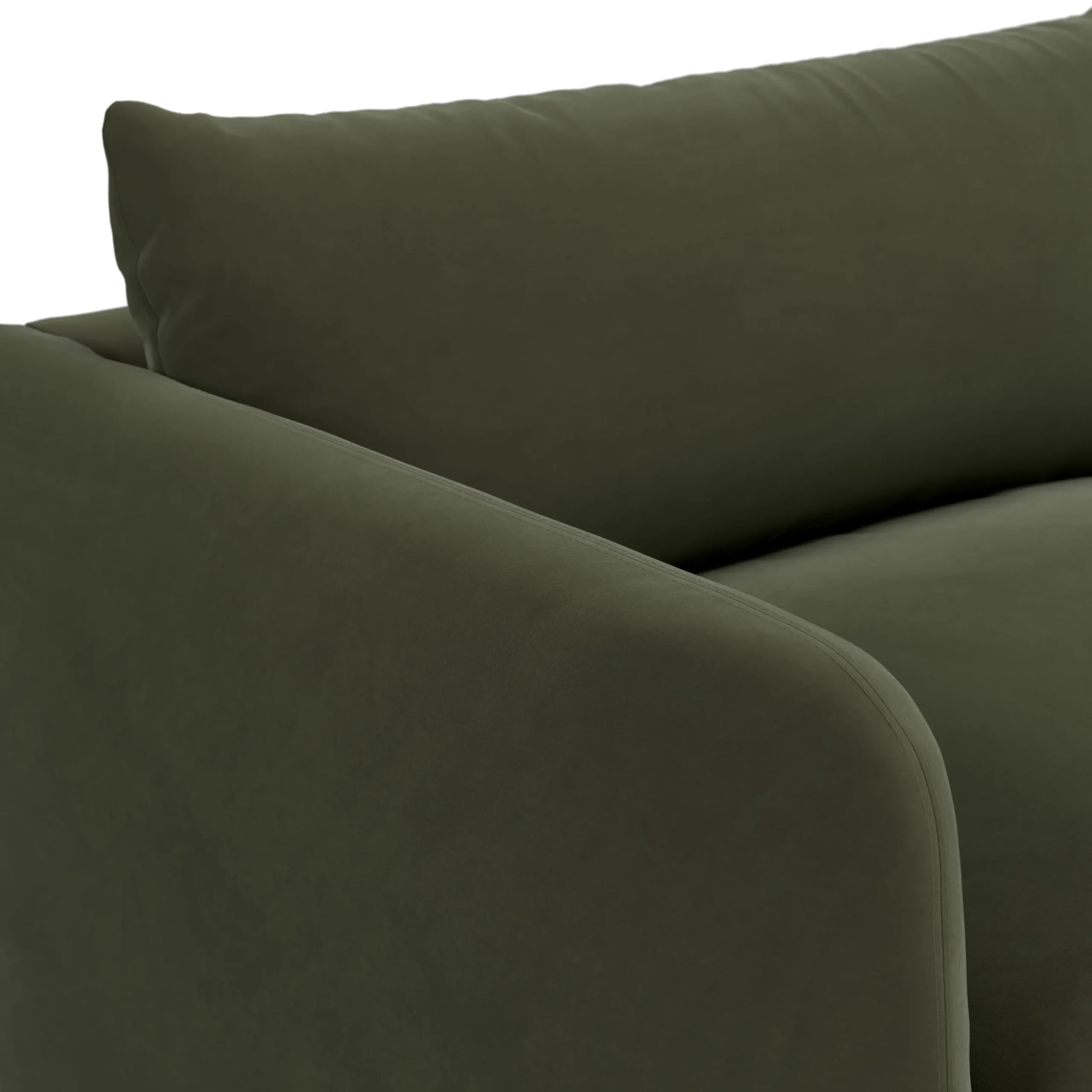 Leigh 86_ Velvet Sofa Bed - Hale Fir Green - Image 10