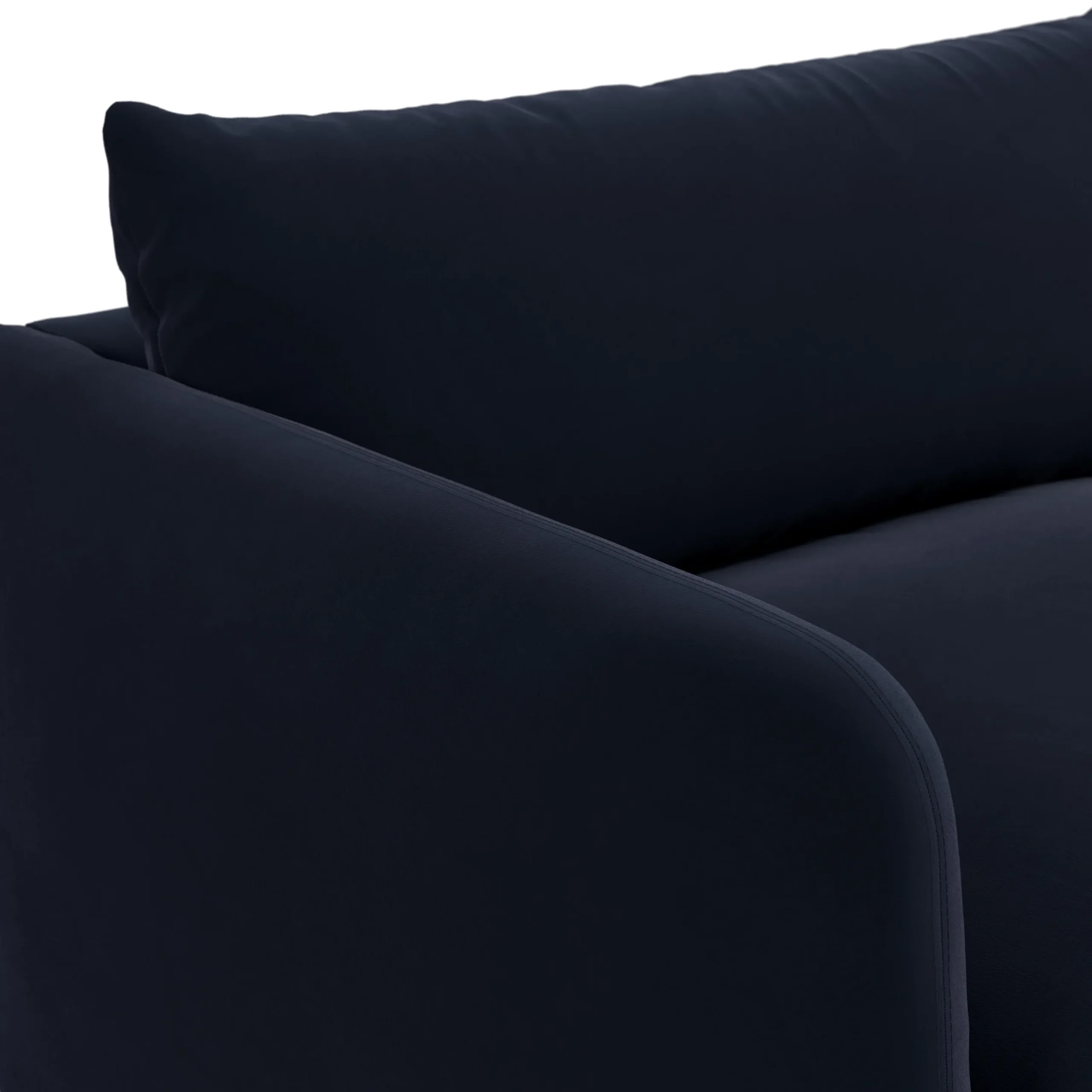 Leigh 86_ Velvet Sofa Bed - Hale Ink - Image 10
