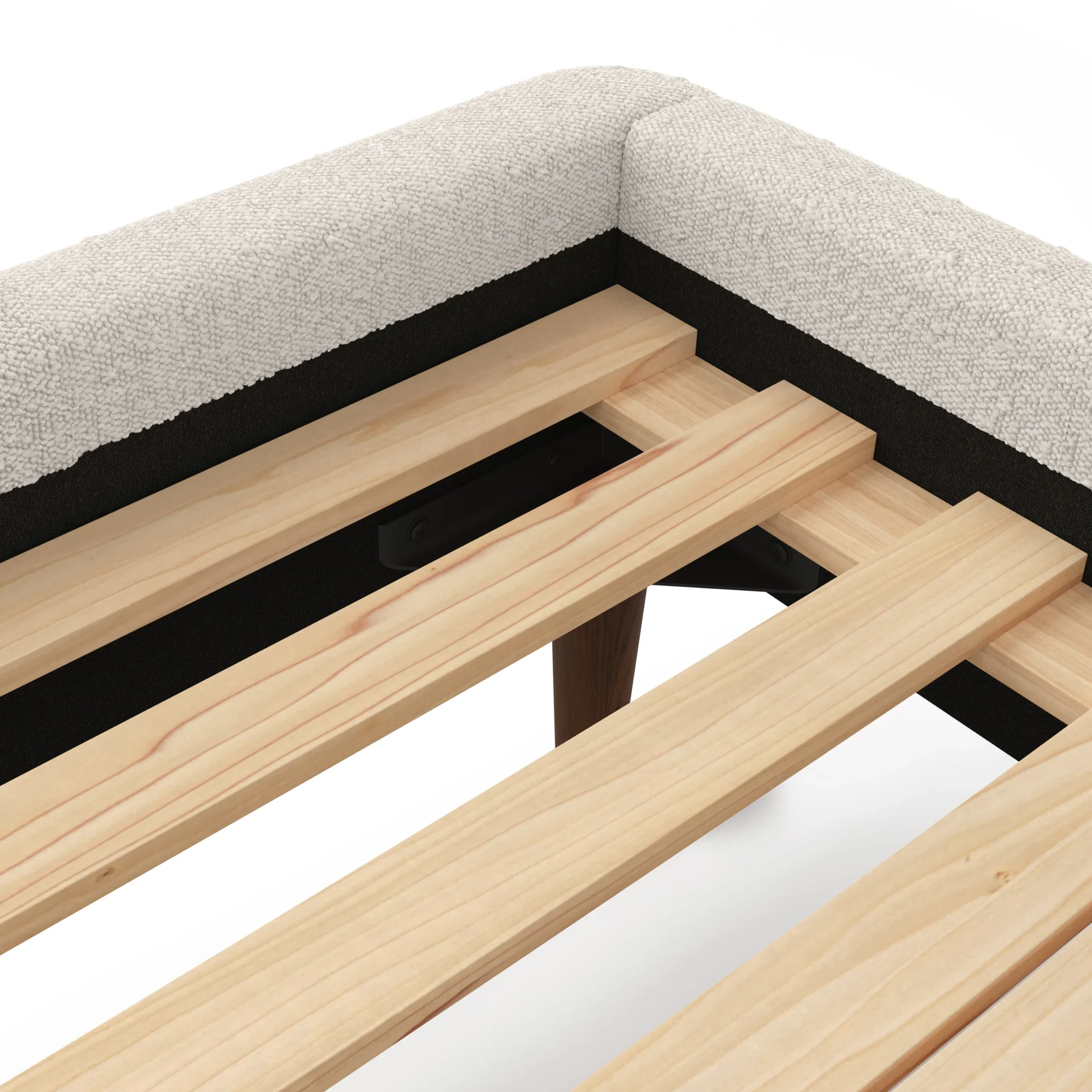 Kayra King Upholstered Bed - Ivory Bouclé - Image 6