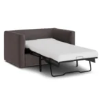 Marina 57_ Velvet Sleeper Chair - Hale Warm Gray