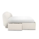 Kayra King Upholstered Storage Bed - Ivory Bouclé