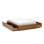 Leif Full Platform Storage Bed - Smoked Oak