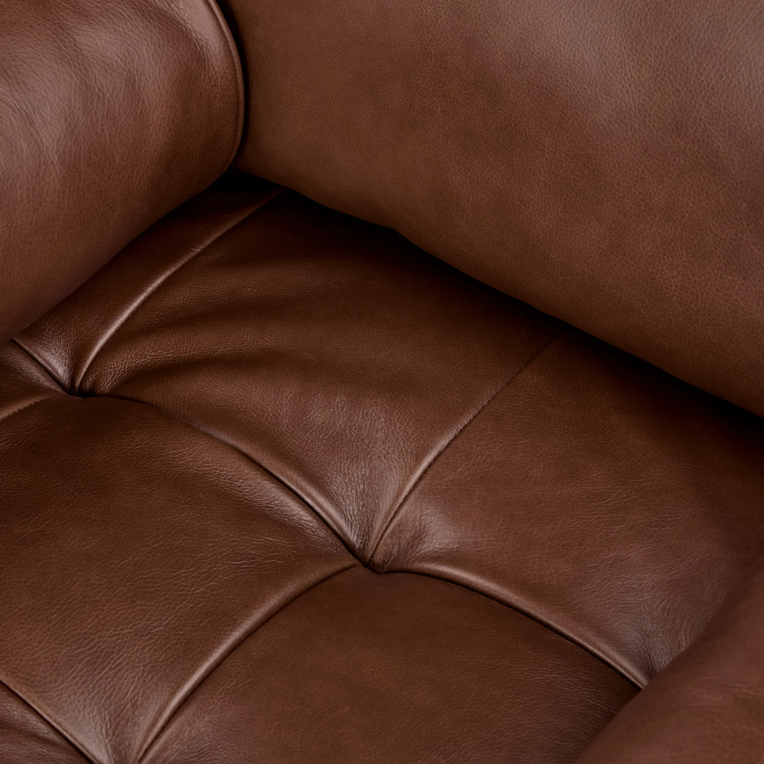 Sven 42_ Tufted Leather Lounge Chair - Taos Brown - Image 3