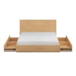 Leif King Storage Bed - White Oak