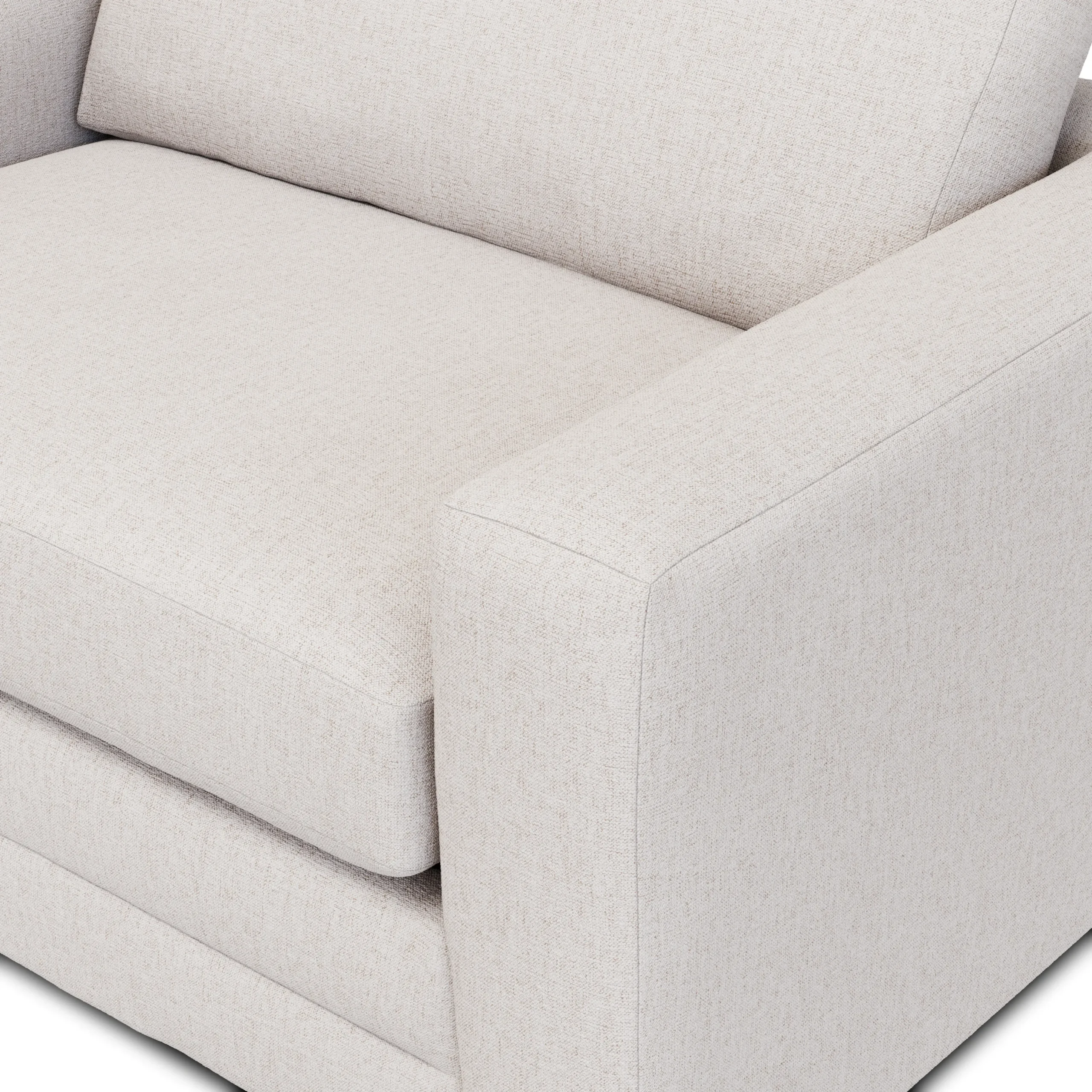 Riley 57.5_ Sleeper Chair - Napa White - Image 9