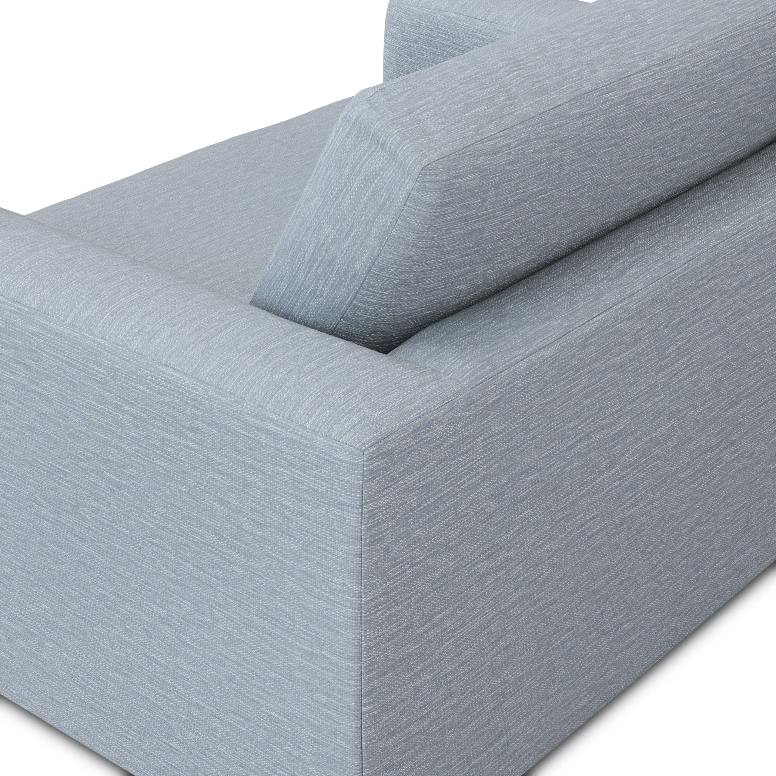 Riley 57.5_ Sleeper Chair - Silver Light Blue - Image 9