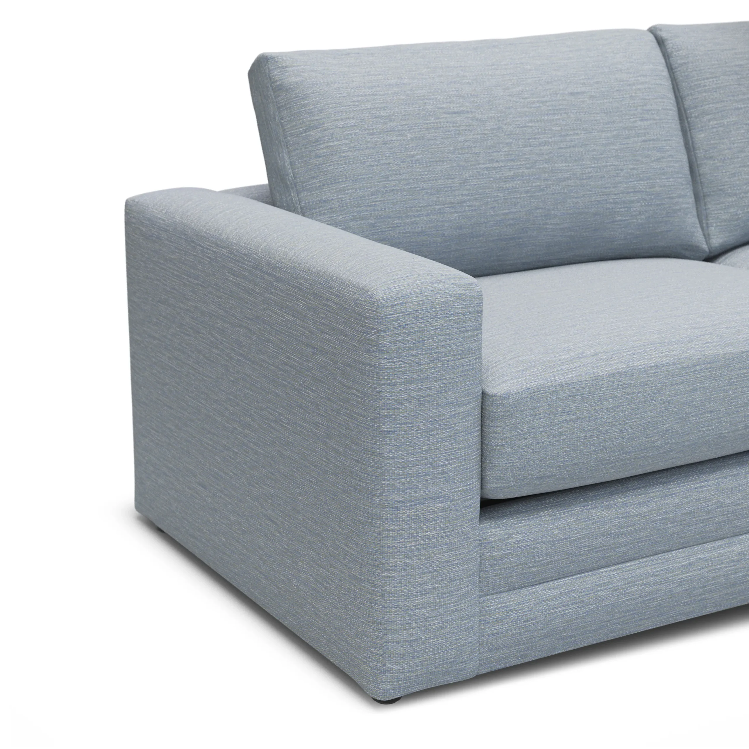 Riley 84_ Sofa Bed - Silver Light Blue - Image 11