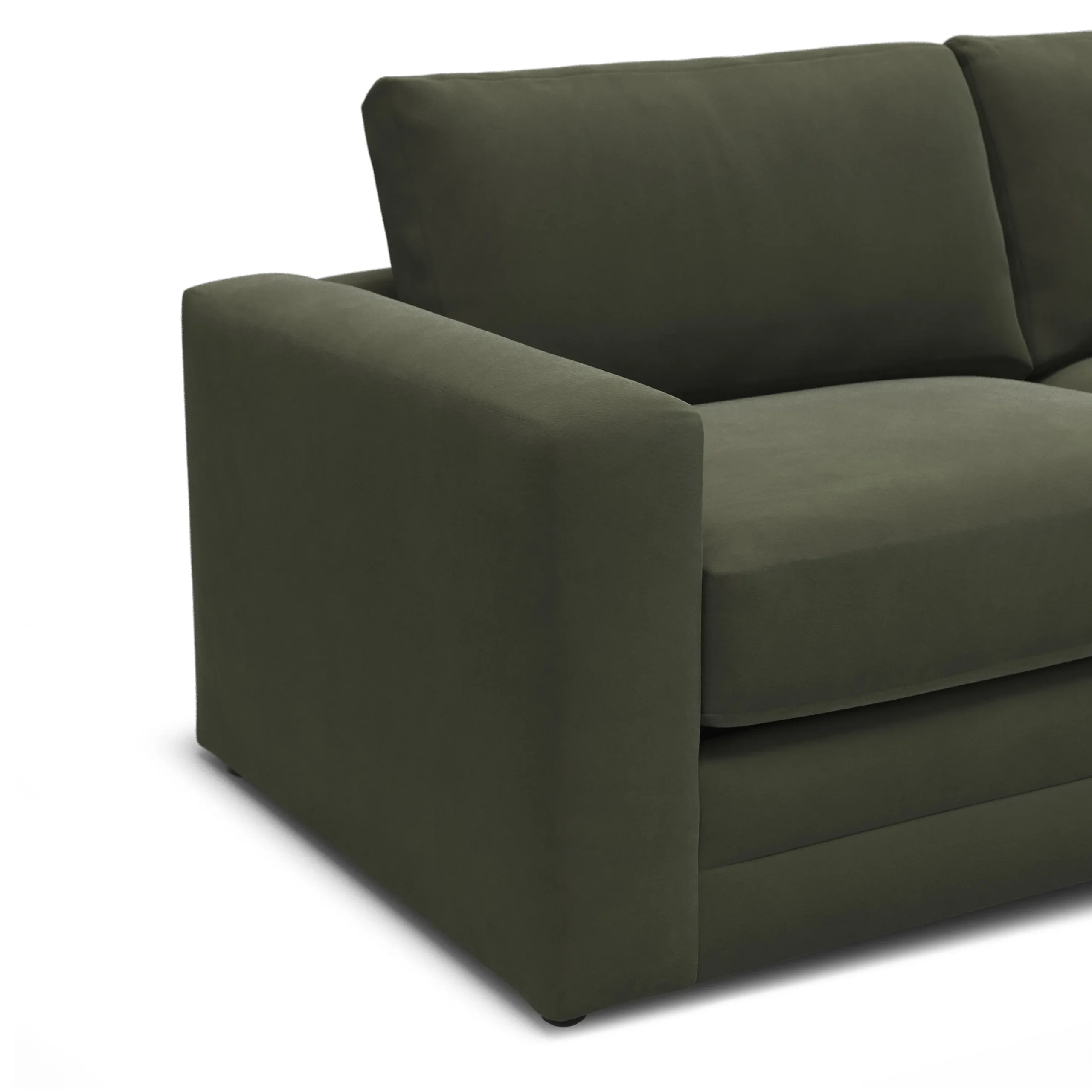Riley 84_ Velvet Sofa Bed - Hale Fir Green - Image 17