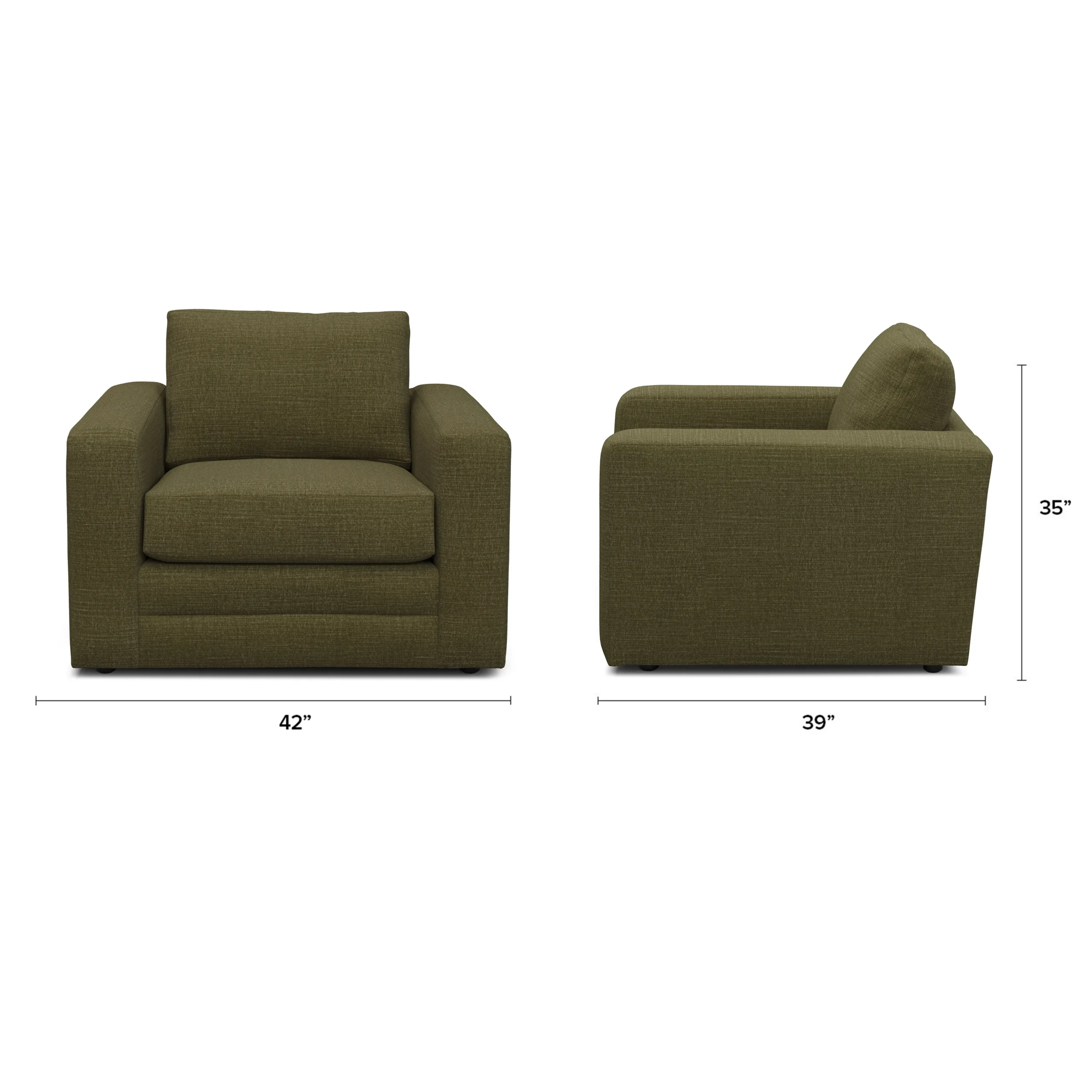 Riley 42_ Lounge Chair - Napa Moss - Image 2